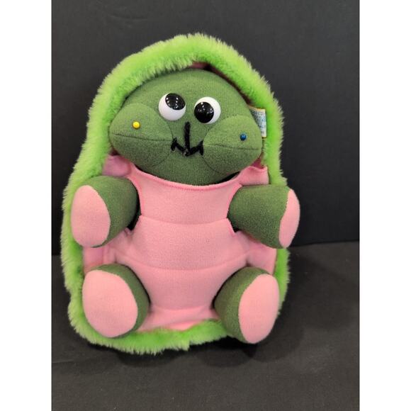 1984 Vintage R. Dakin Baby Turtle Orig Removable Shell & DiaperStuffed Plush Toy - Picture 1 of 10